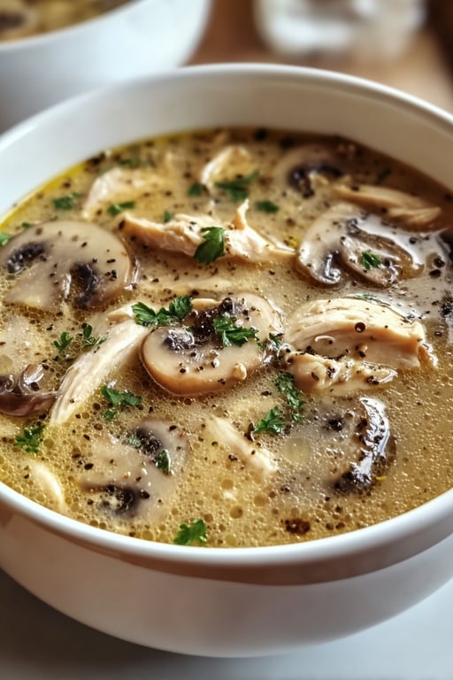 Rotisserie Chicken Mushroom Soup: 10 Minutes of Prep