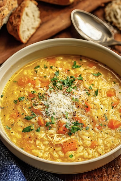 Italian Chicken Soup Parmigiano: 14 Easy Steps