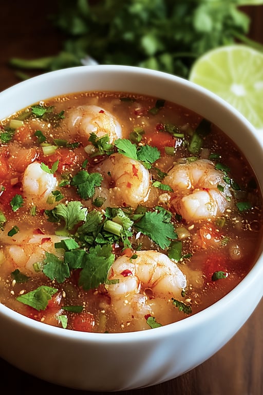 Quick and Spicy Shrimp Soup (Easy 25 Minute Recipe)