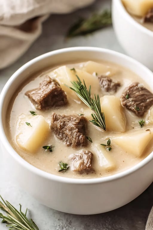 Creamy Steak and Potato Soup (Easy 40 Minute Dinner)