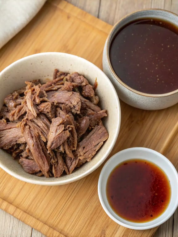 Step 4 for birria tacos recipe — texture check