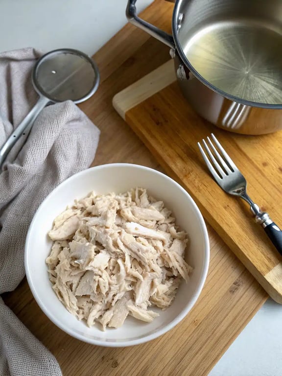 Step 2 for buffalo chicken sliders — process in progress