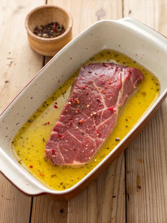 Step 2 for carne asada tacos — process in progress