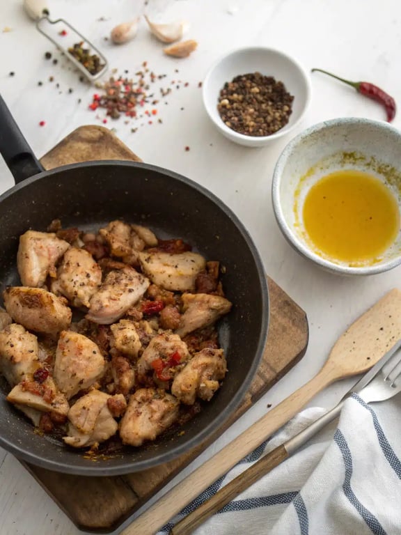 Step 4 for Chicken street tacos — texture check