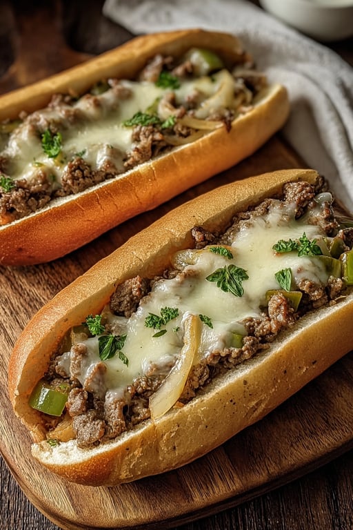 Ground Beef Philly Cheesesteaks (Easy 35 Minute Dinner)