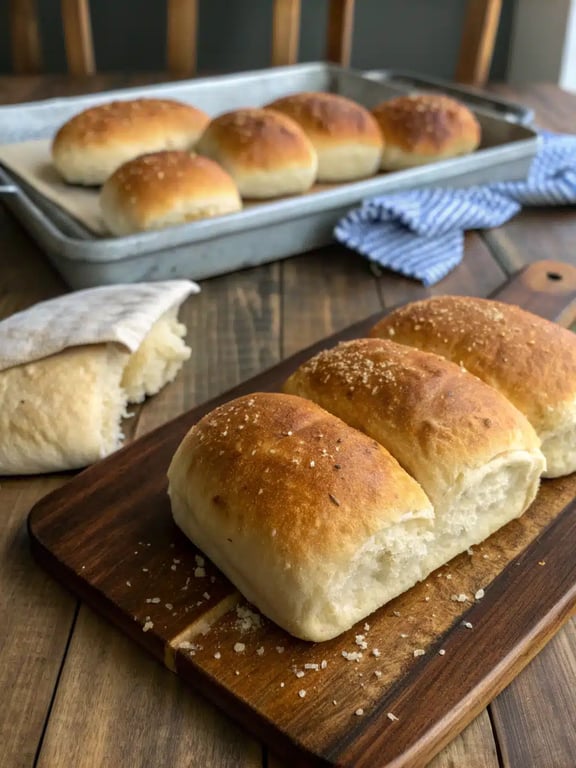 A delicious sandwich made with homemade sub rolls filled with turkey, cheese, and fresh vegetables