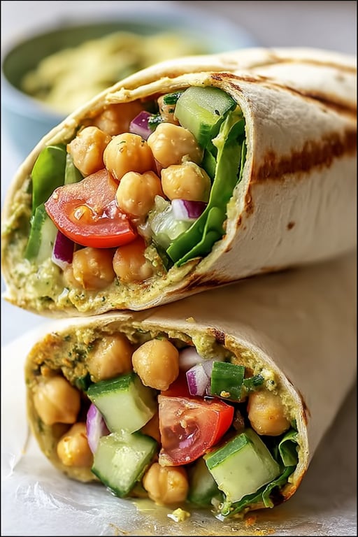 Mediterranean Chickpea Wrap Recipe – Fresh and Easy