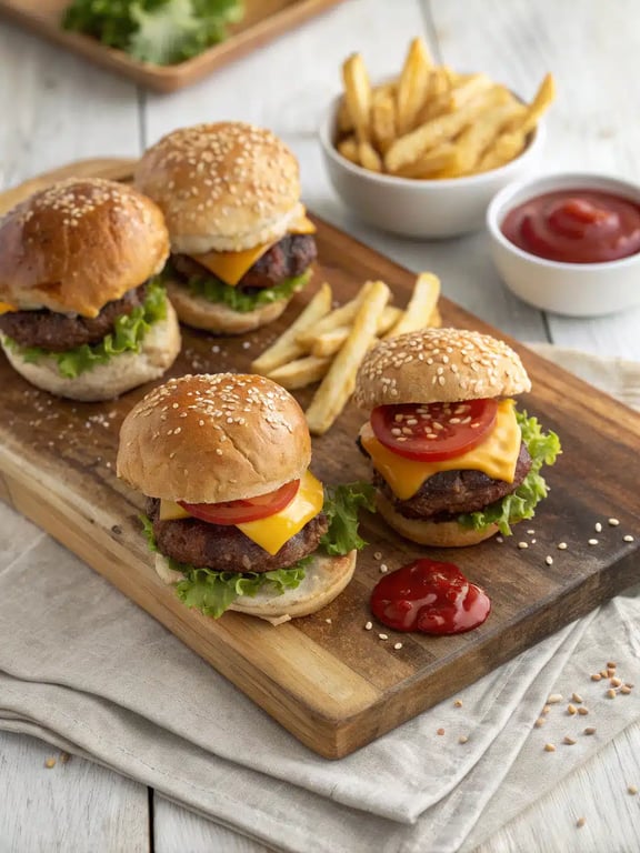 Mini burger sliders with bold low carb flavor