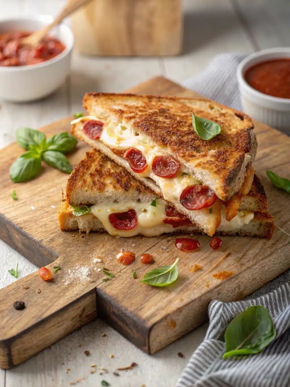 Genius Pizza Grilled Cheese with Irresistible Flavor