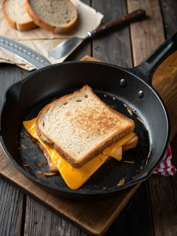 pizza grilled cheese — final step Final step for pizza grilled cheese — plated and ready