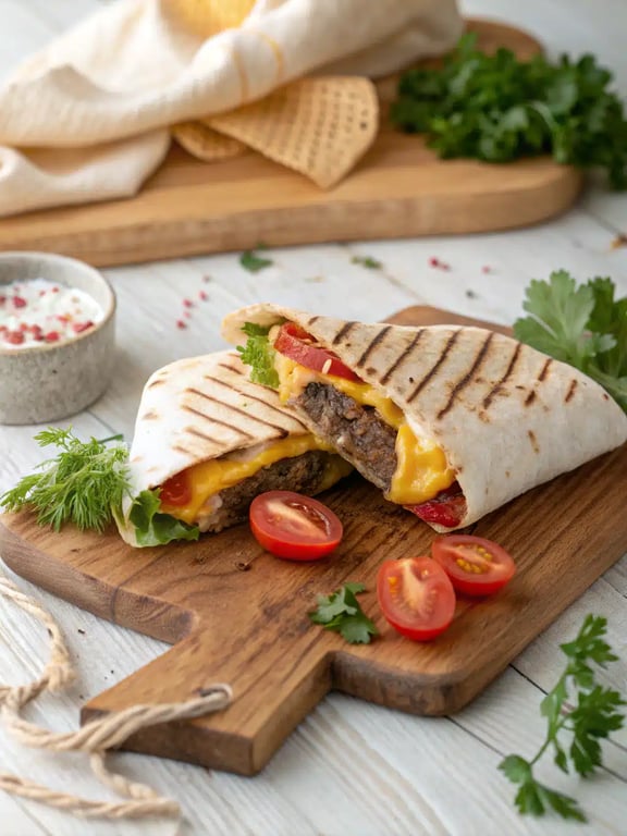 simple sandwich wrap burger with irresistible freshness