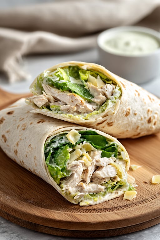 Chicken Caesar Wraps Recipe – Fresh and Easy