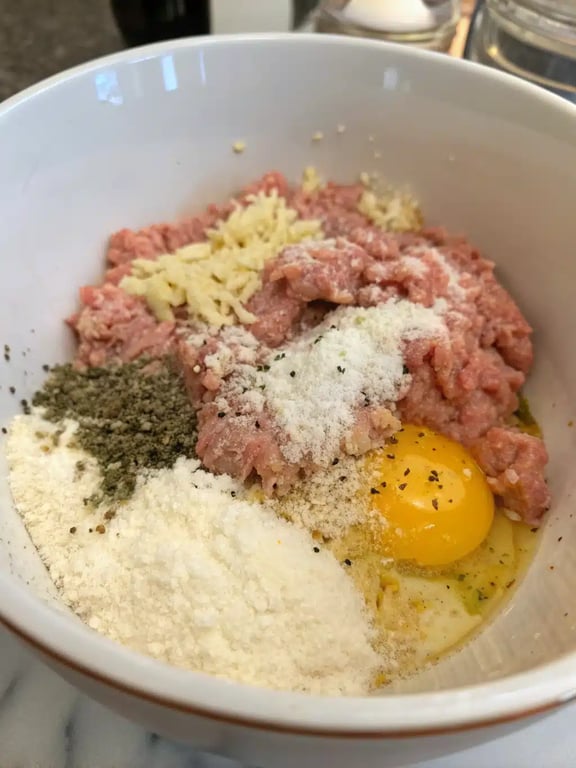 Step 2 for chicken crust pizza — process in progress