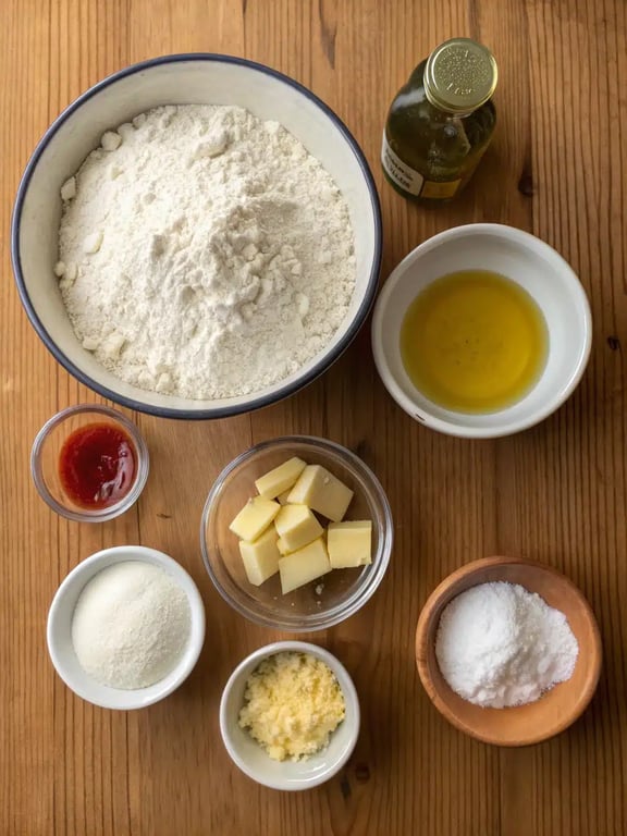 homemade pizza recipe ingredients homemade pizza recipe ingredients arranged on the counter
