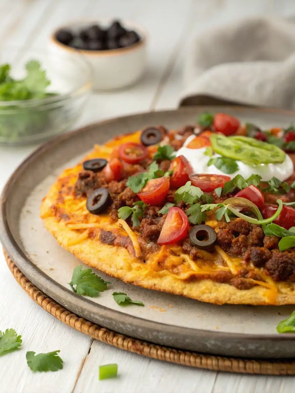 Mexican pizza recipe with irresistible freshness