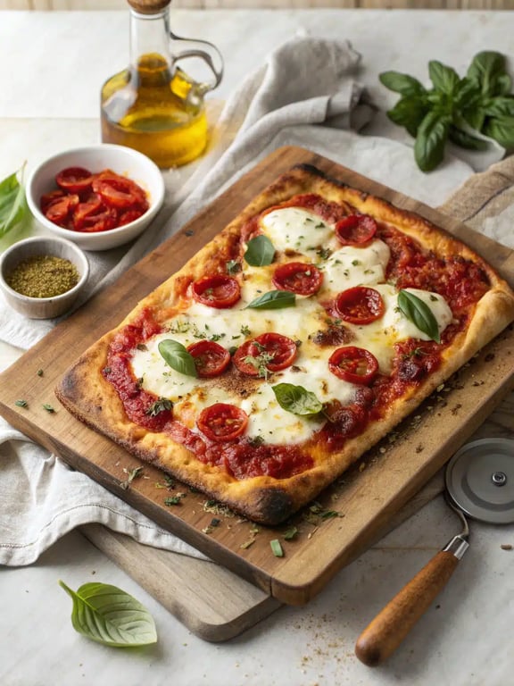 Pizza sur plaque pour une nostalgie réconfortante