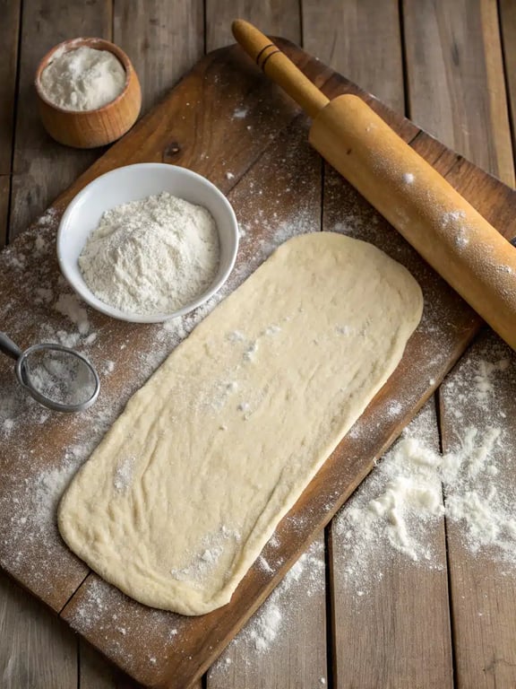 Étape 2 pour la pizza sur plaque de cuisson — processus en cours