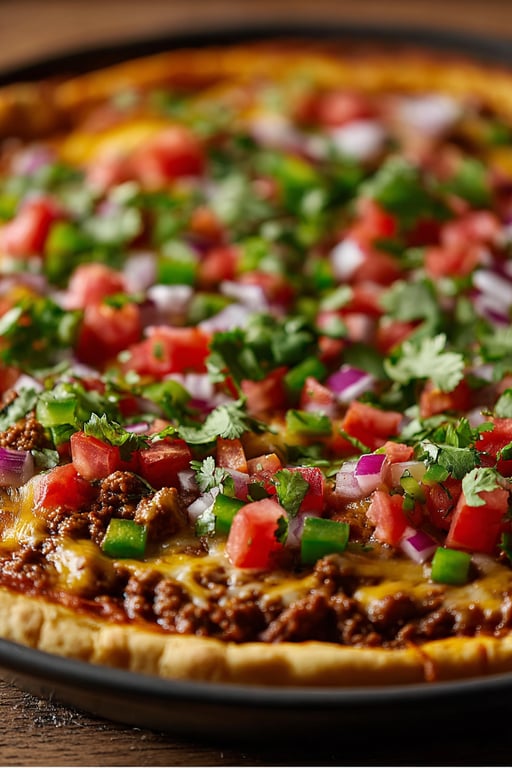 Taco Pizza Recipe – Cheesy and Loaded