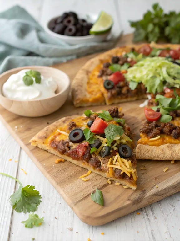 Recette de pizza taco avec des ingrédients ingénieux à préparer à l'avance