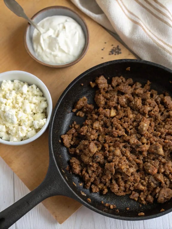 Step 4 for Turkish pizza recipe — texture check