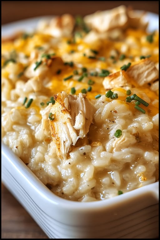 Mamaw’s Chicken and Rice Casserole – Creamy and Cheesy
