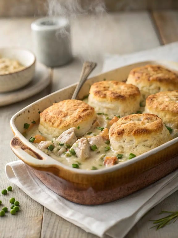 Best Chicken Biscuit Casserole with Cozy Nostalgia