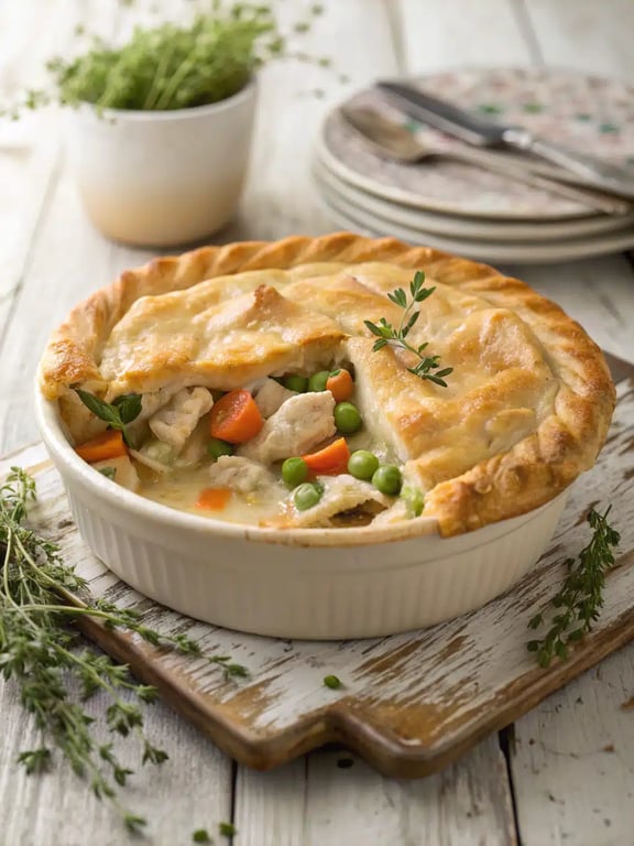 Tourte au poulet simple pour un plaisir facile en semaine