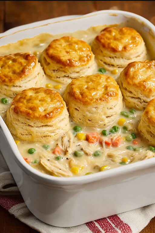 Chicken Pot Pie Casserole Recipe – Creamy and Comforting