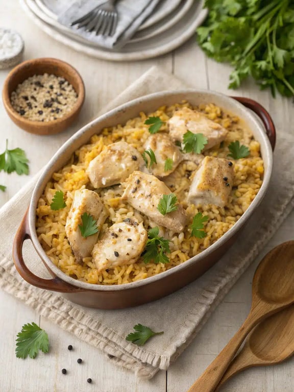 Casserole de riz au poulet pour une nostalgie simple