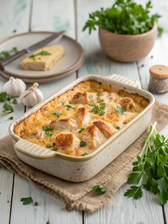 Casserole de poulet keto : un plat réconfortant, simple et riche en protéines