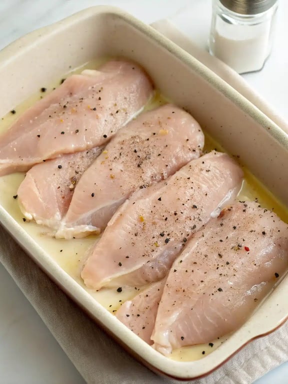 Step 2 for Million Dollar Chicken — process in progress