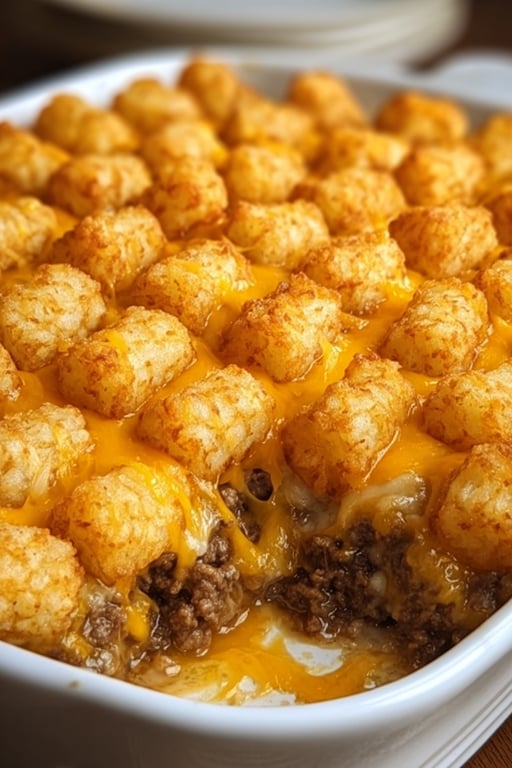 Tater Tot Casserole Recipe – Cheesy and Easy