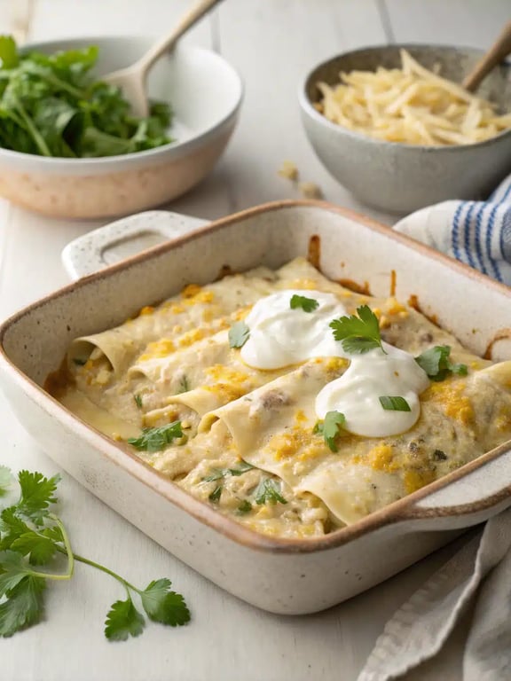 Quick White Chicken Enchilada Casserole for Busy Weeknight Comfort