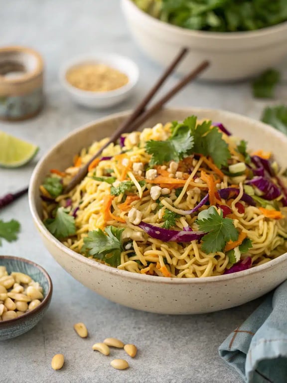 Asian Ramen Noodle Salad with Bold Flavor and Freshness