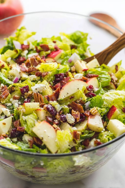 Chopped Autumn Salad with Apple Cider Dressing