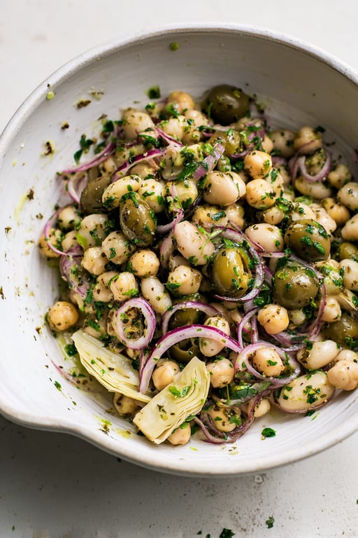 Marinated Zaatar Bean Salad – Bright Mediterranean Flavor