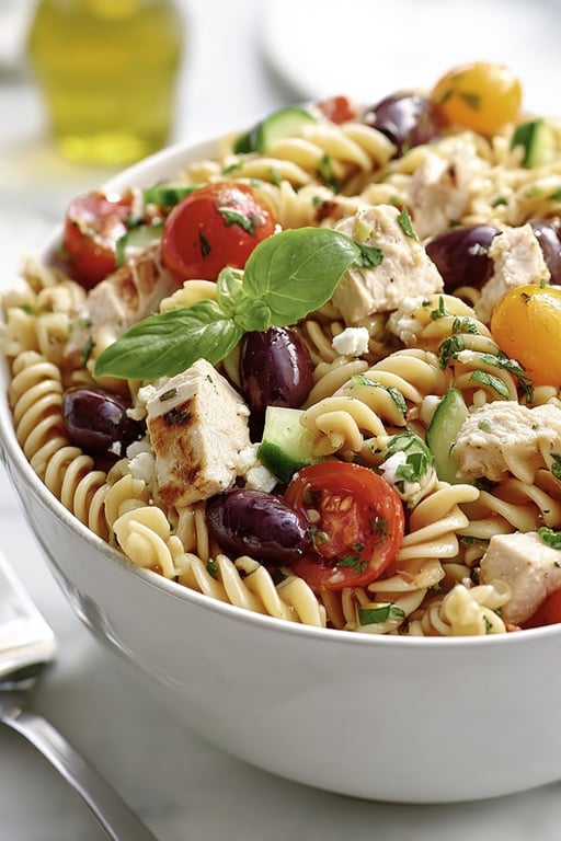 Mediterranean Chicken Pasta Salad (Easy, Ready in 35 Minutes) – Salad Recipes