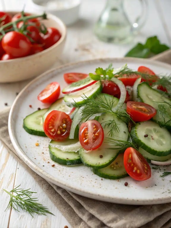 Quick Cucumber Tomato Salad for Weeknight Comfort