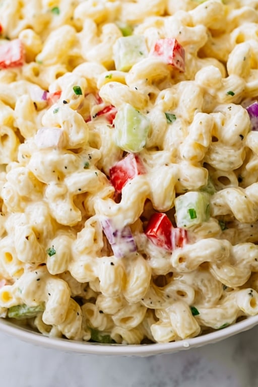 Macaroni Salad with Sweet Gherkins