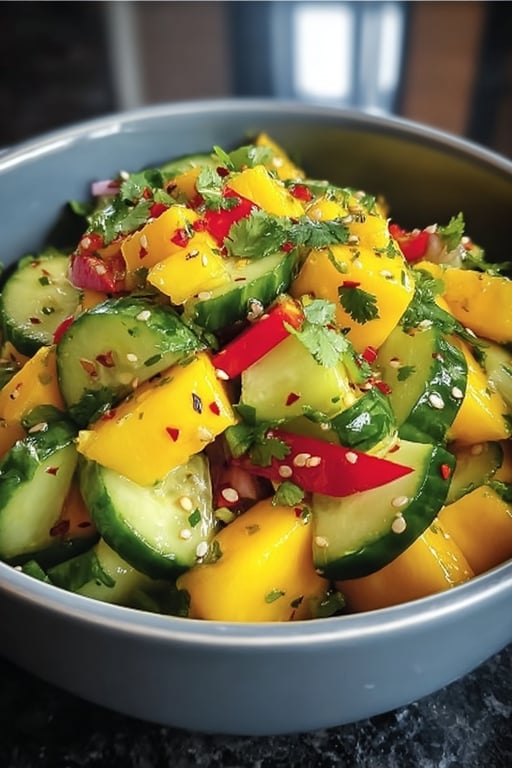 Thai Mango Cucumber Salad
