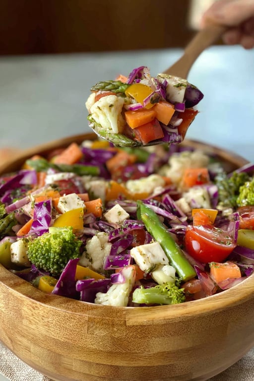 Marinated Vegetable Salad (Easy 20 Minute Recipe)