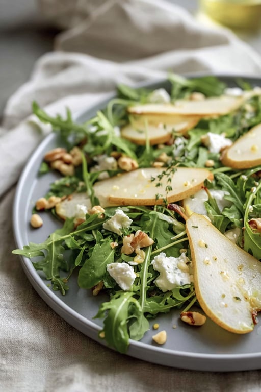 Pear and Arugula Salad Recipe – Fresh and Healthy