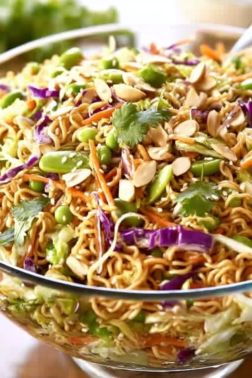 Crunchy Asian Ramen Noodle Salad