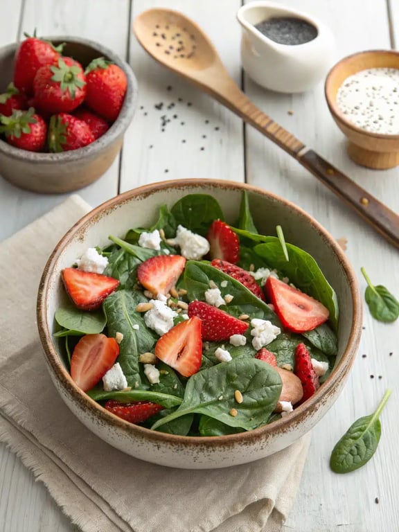 Genius Strawberry Spinach Salad For Make-Ahead Joy