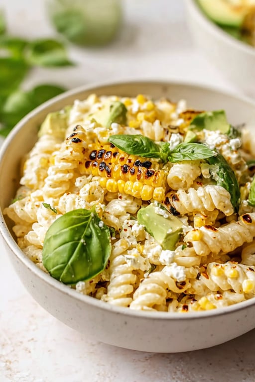 Creamy Street Corn Pasta Salad (Easy 25 Minute Side)