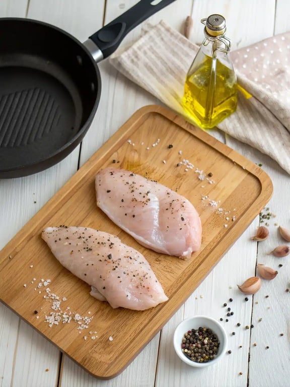 Step 2 for Thai peanut chicken salad — process in progress