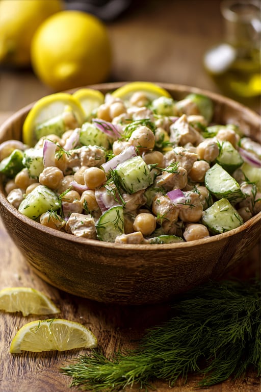 Tuna and Chickpea Salad Recipe – Fresh and Healthy