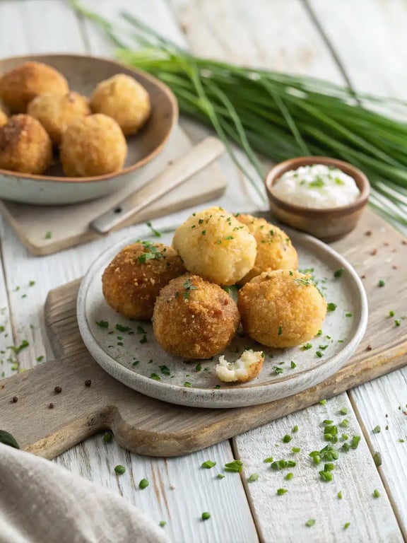 Crispy potato balls for quick comfort and joy