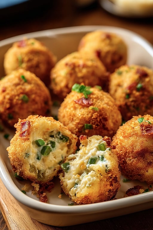 Turkey Bacon Jalapeno Popper Cheese Balls