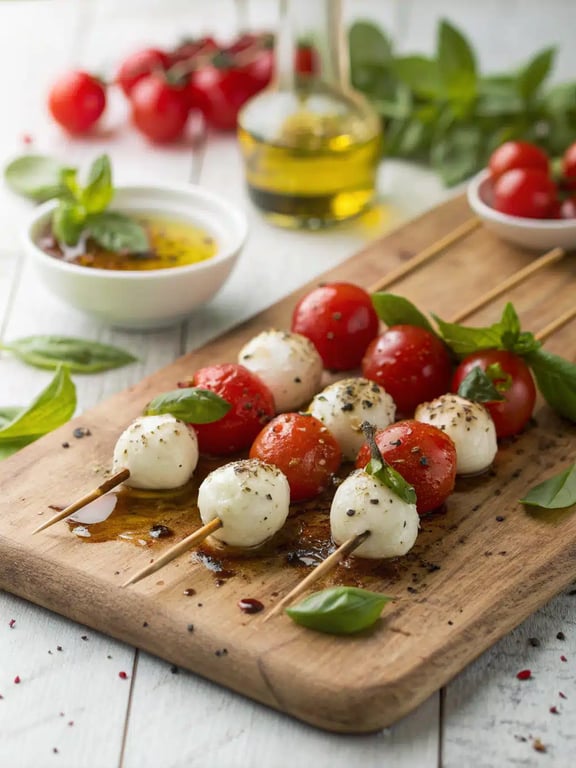 Simple Mini Caprese Skewers for Make-Ahead Comfort